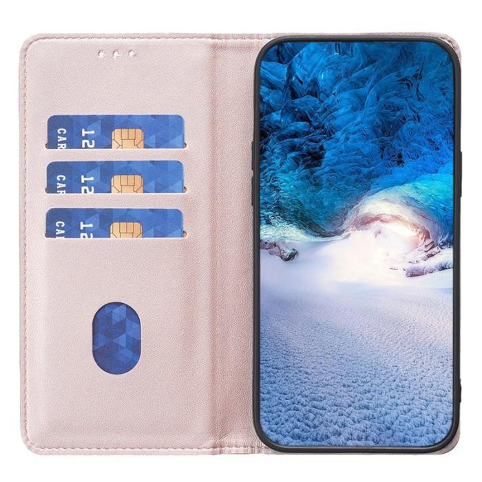 BINFEN COLOR - BINFEN COLOR BF18 Samsung Galaxy S21+ Fodral PU Läder - Rose Gold