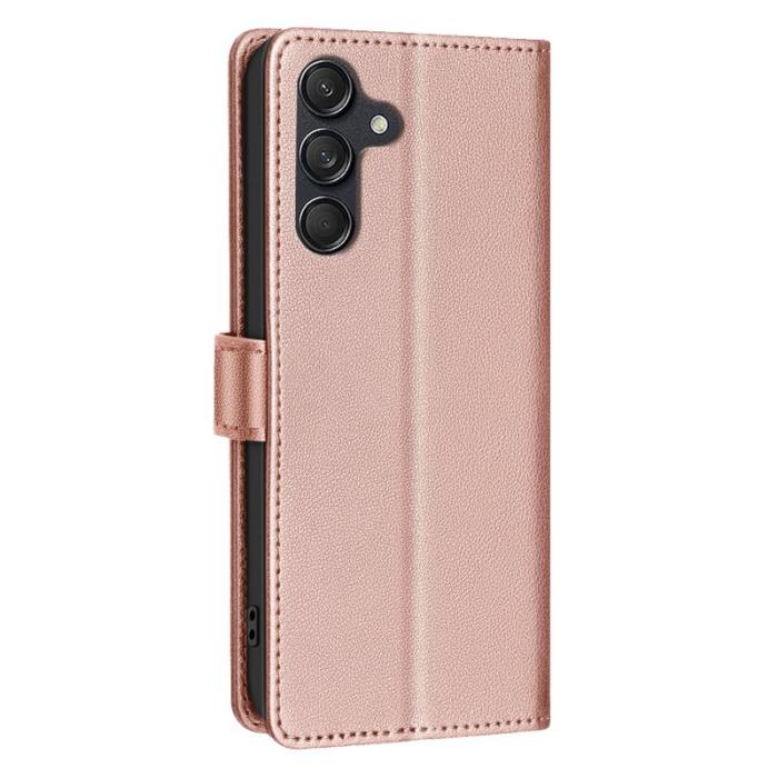 BINFEN COLOR - BINFEN COLOR BF32 Fodral Äkta läder - Rose Gold för Samsung Galaxy A34 5G