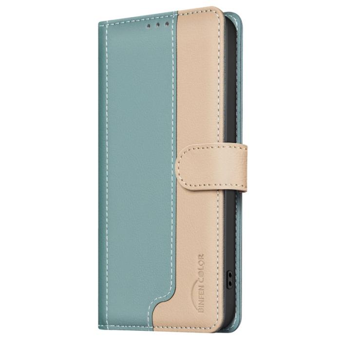BINFEN COLOR - BINFEN COLOR BF33 för Google Pixel 9a Fodral Äkta läder - Grön