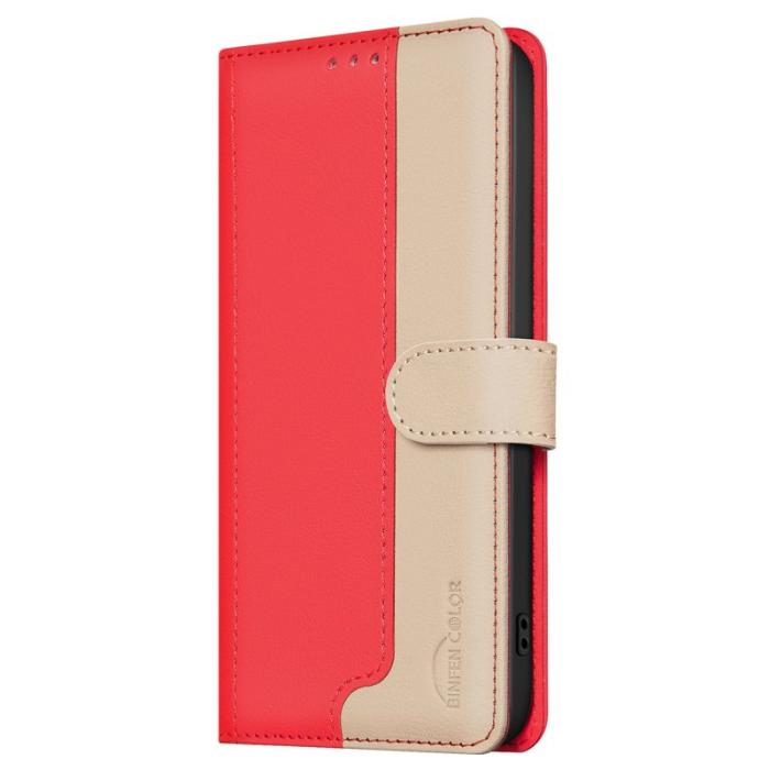 BINFEN COLOR - BINFEN COLOR BF33 Google Pixel 9a Fodral Äkta läder - Röd