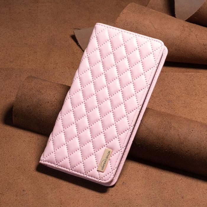 BINFEN COLOR - BINFEN COLOR BF Style-16 iPhone 16 Pro Max Fodral PU Läder - Pink