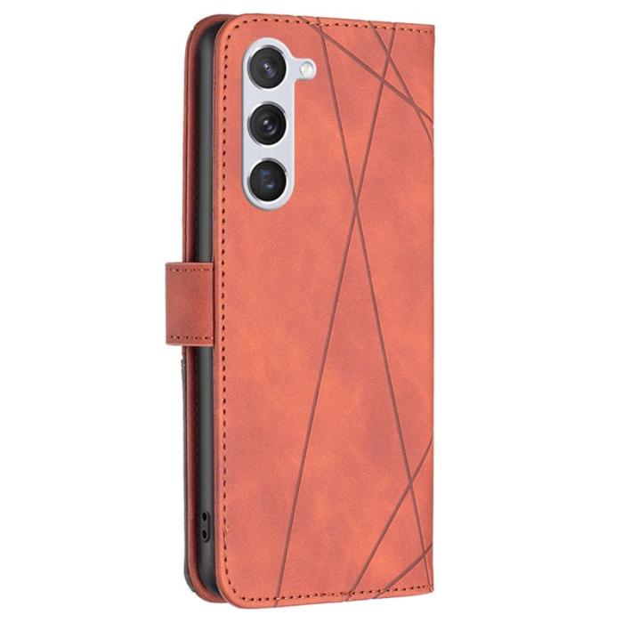 BINFEN COLOR - BINFEN COLOR för Samsung Galaxy S25/S24 Skal Fodral Äkta läder - Brun