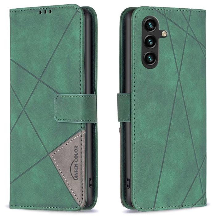 BINFEN COLOR - BINFEN COLOR Samsung Galaxy A36 5G Skal Äkta läder - Grön