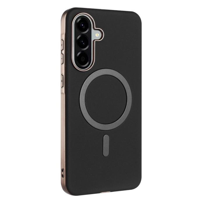 BINFEN COLOR - BINFEN Fodral för Samsung Galaxy A56 5G - PU + TPU - Svart