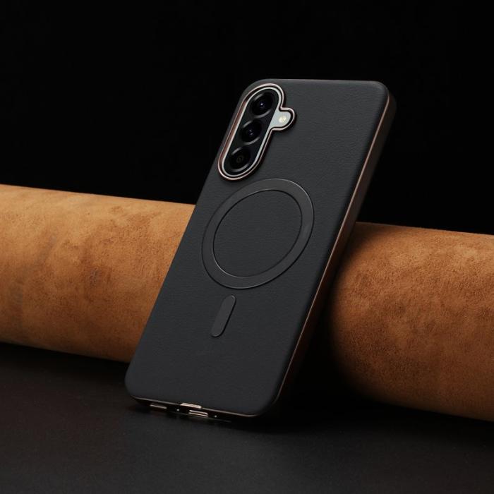 BINFEN COLOR - BINFEN Fodral för Samsung Galaxy A56 5G - PU + TPU - Svart