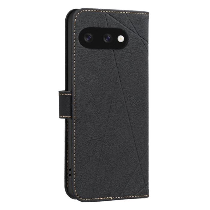 BINFEN COLOR - BINFEN Google Pixel 9a Fodral Äkta läder - Svart