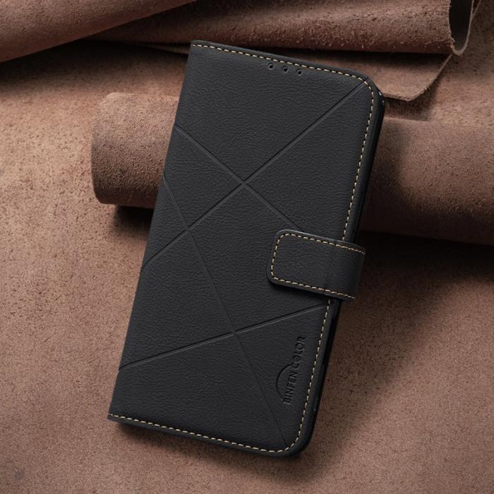 BINFEN COLOR - BINFEN Google Pixel 9a Fodral Äkta läder - Svart