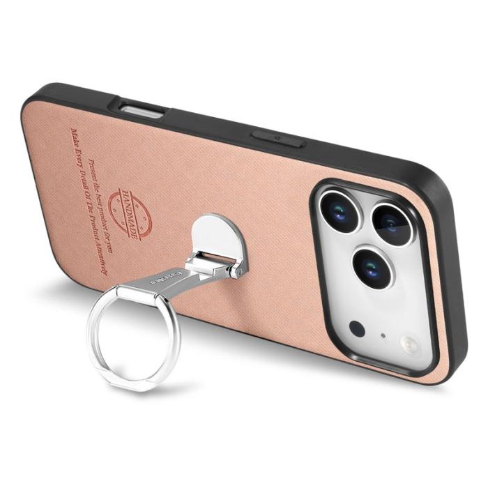 CASENEO - CASENEO BW-12 iPhone 17 Pro Max Fodral Äkta läder - Rosa