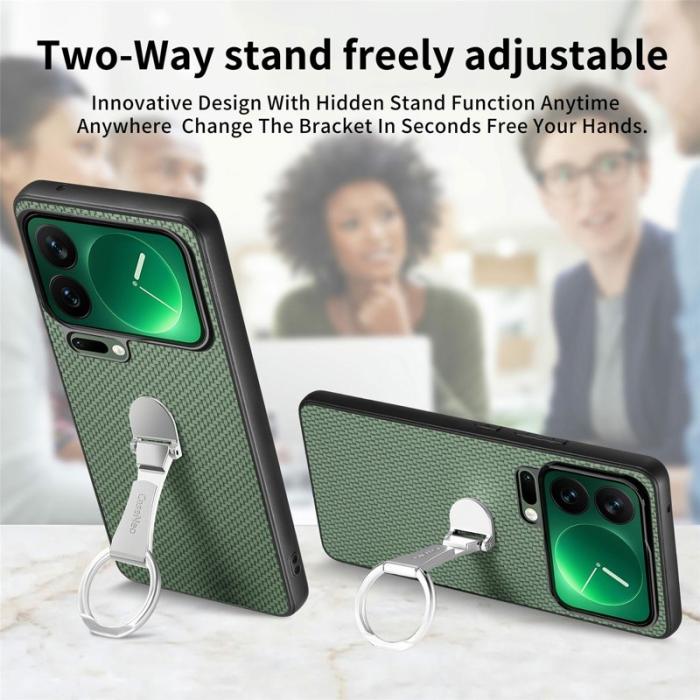 CASENEO - CASENEO C1-19 för Xiaomi 17 Pro Fodral Äkta läder - Grön