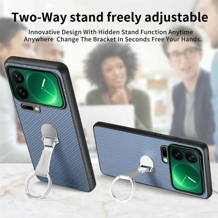 CASENEO - CASENEO C1-19 för Xiaomi 17 Pro Max Fodral - Äkta läder - Blå