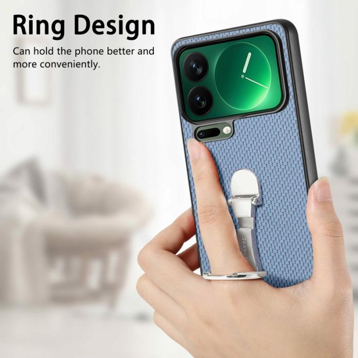 CASENEO - CASENEO C1-19 för Xiaomi 17 Pro Max Fodral - Äkta läder - Blå