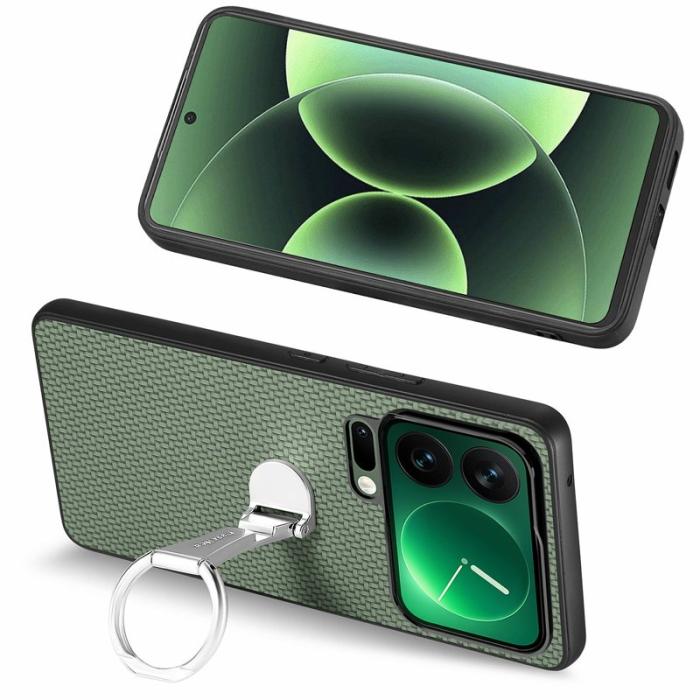 CASENEO - CASENEO C1-19 för Xiaomi 17 Pro Max Fodral Äkta läder - Grön