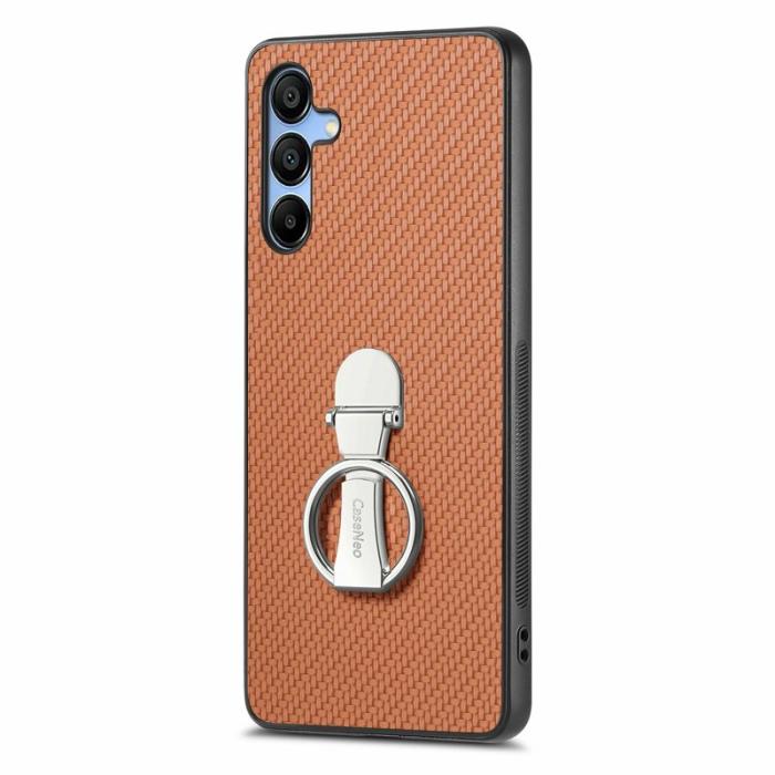 CASENEO - CASENEO C1-19 Fodral för Samsung Galaxy A16 4G/5G - Äkta läder - Brun