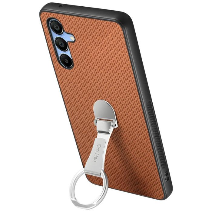 CASENEO - CASENEO C1-19 Fodral för Samsung Galaxy A16 4G/5G - Äkta läder - Brun