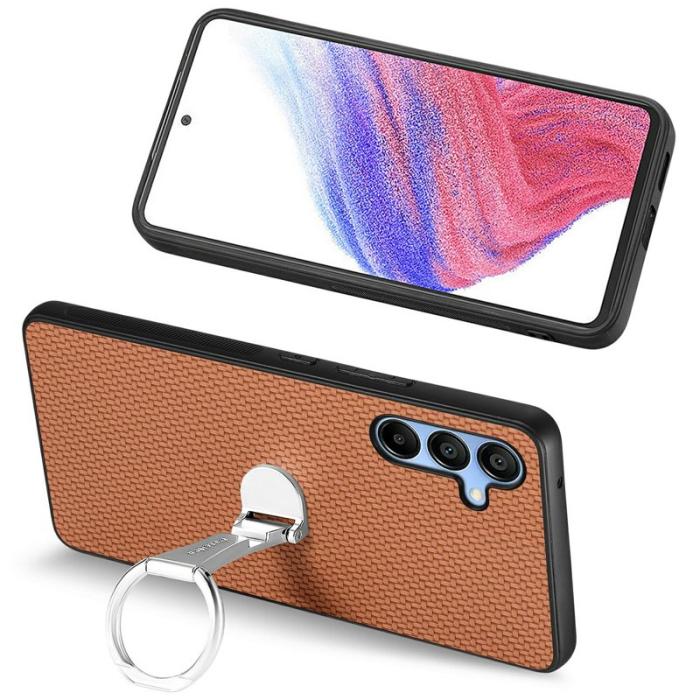 CASENEO - CASENEO C1-19 Fodral för Samsung Galaxy A16 4G/5G - Äkta läder - Brun