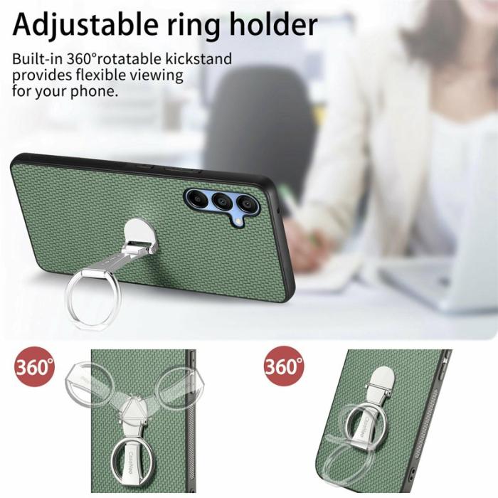 CASENEO - CASENEO C1-19 Fodral för Samsung Galaxy A16 Äkta läder - Grön