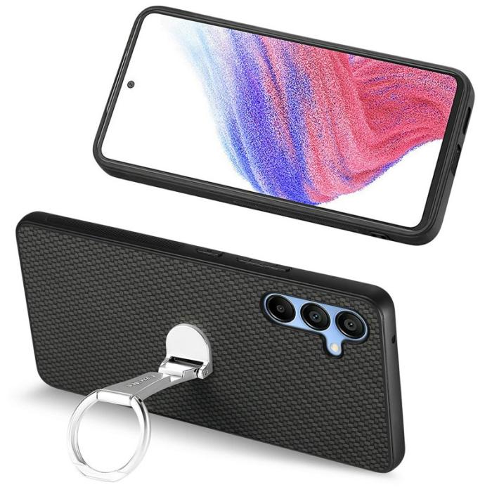 CASENEO - CASENEO C1-19 Fodral för Samsung Galaxy A16 Äkta läder - Svart