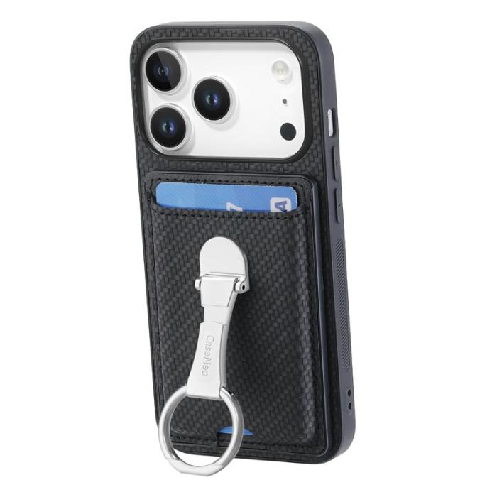 CASENEO - CASENEO C1-19 iPhone 17 Pro Max Fodral Äkta läder - Svart