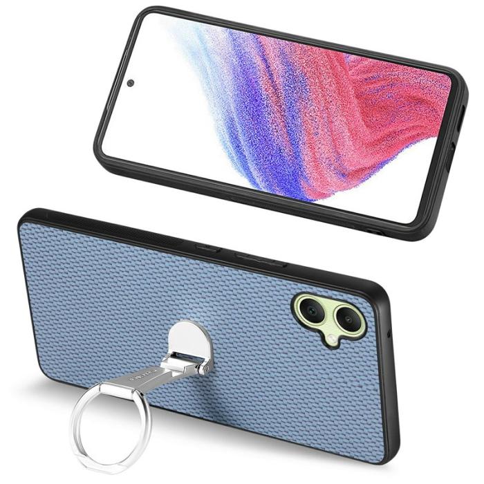 CASENEO - CASENEO C1-19 Samsung Galaxy A06 Fodral KonstLäder - Blå