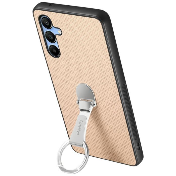 CASENEO - CASENEO C1-19 Samsung Galaxy A16 Fodral Äkta läder - Aprikos
