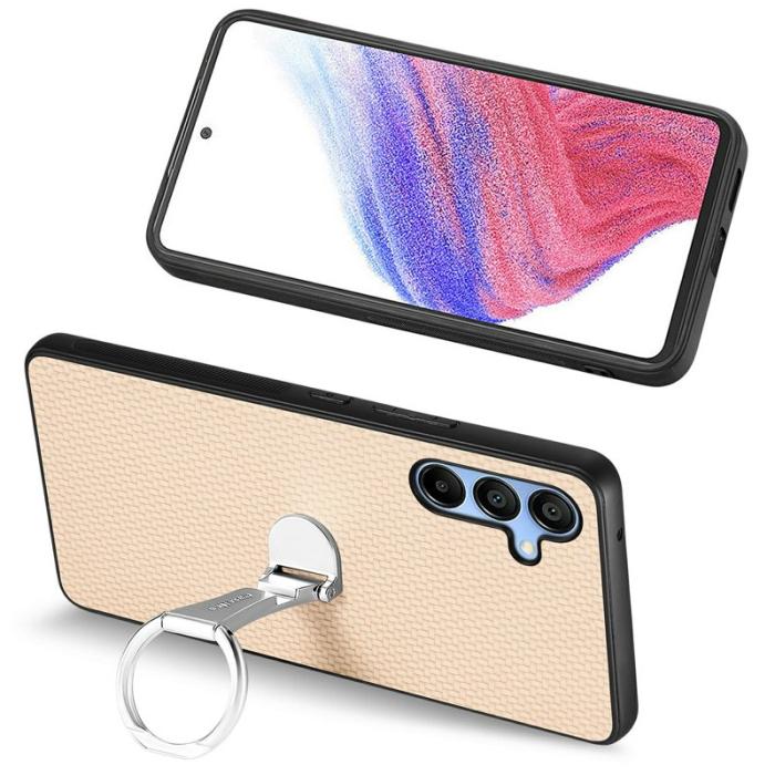 CASENEO - CASENEO C1-19 Samsung Galaxy A16 Fodral Äkta läder - Aprikos