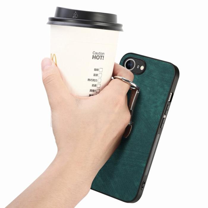 CASENEO - CASENEO D22 för iPhone 16e Fodral Fällbart Retro Läder - Grön