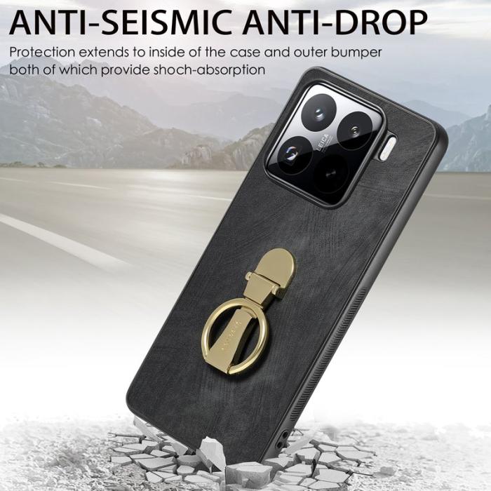 CASENEO - CASENEO D22 för Xiaomi 15 Pro Fodral Retro Läder - Brun