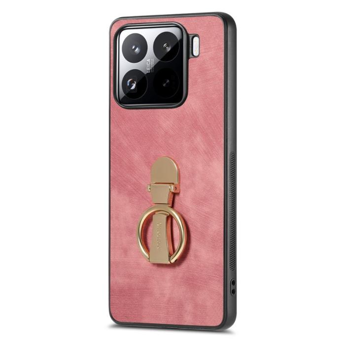 CASENEO - CASENEO D22 för Xiaomi 15 Pro Fodral Retro Läder - Rosa