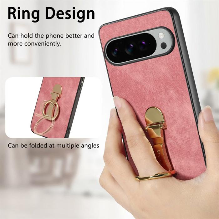 CASENEO - CASENEO D22 Fodral för Google Pixel 10 Pro XL - Äkta läder - Rosa