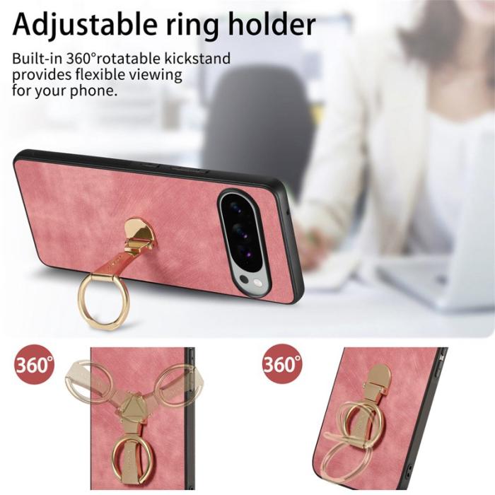 CASENEO - CASENEO D22 Fodral för Google Pixel 10 Pro XL - Äkta läder - Rosa