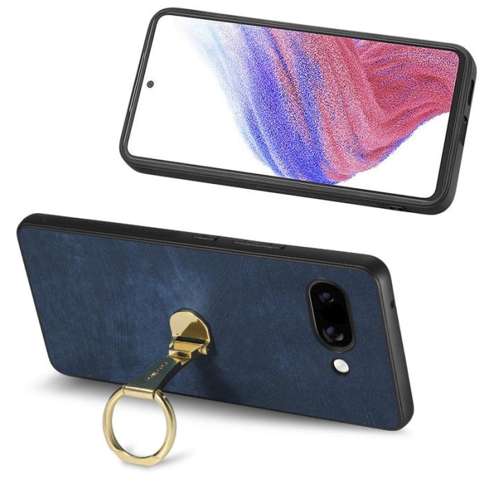 CASENEO - CASENEO D22 Fodral för Google Pixel 9a - Äkta läder - Blå