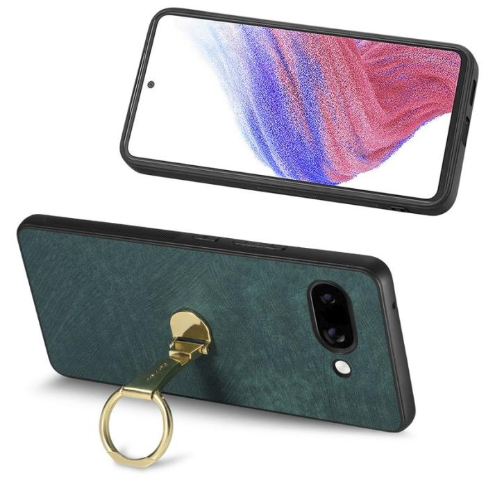 CASENEO - CASENEO D22 Fodral för Google Pixel 9a - Äkta läder - Grön