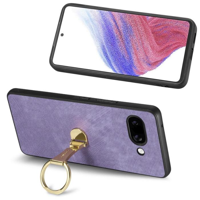 CASENEO - CASENEO D22 Fodral för Google Pixel 9a - Äkta läder - Lila