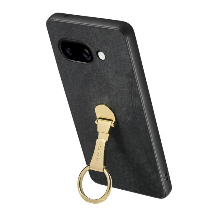 CASENEO - CASENEO D22 Fodral för Google Pixel 9a - Äkta läder - Svart