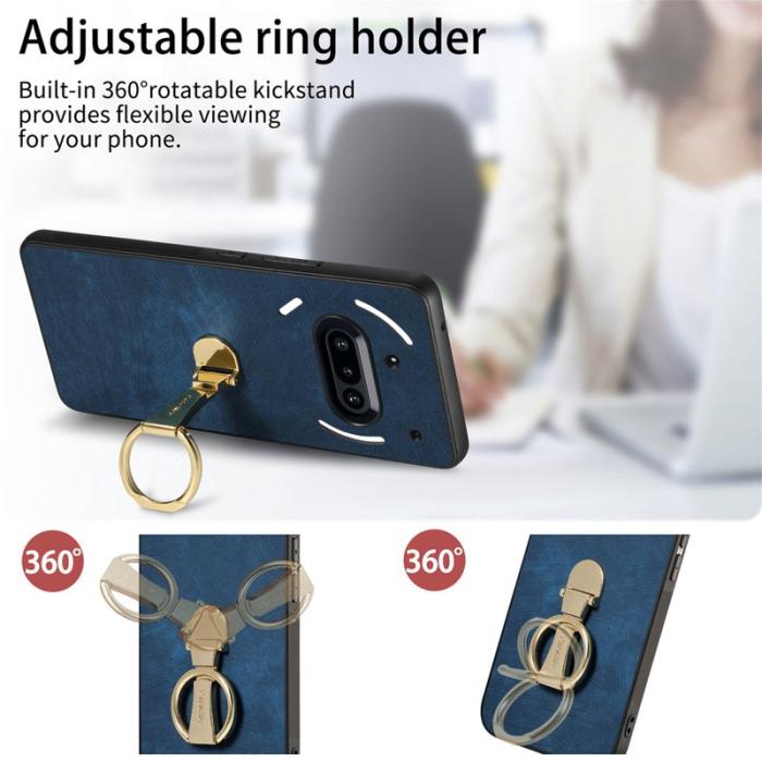 CASENEO - CASENEO D22 Fodral för Nothing Phone (3a) Äkta läder - Blå