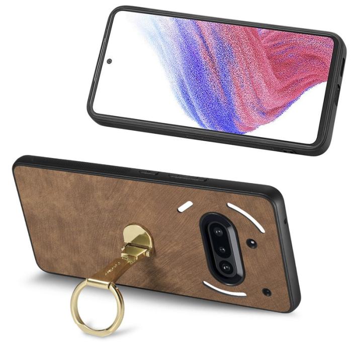 CASENEO - CASENEO D22 Fodral för Nothing Phone (3a) Äkta läder - Brun