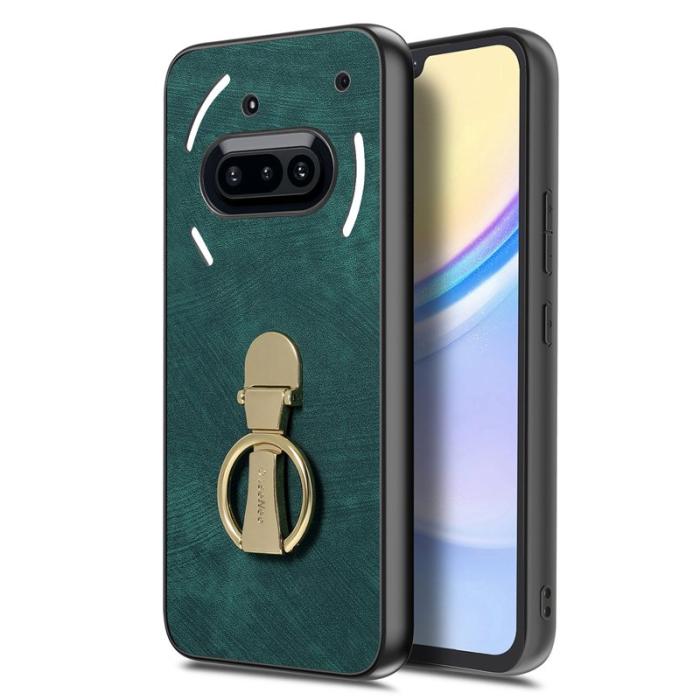 CASENEO - CASENEO D22 Fodral för Nothing Phone (3a) - Äkta läder - Grön