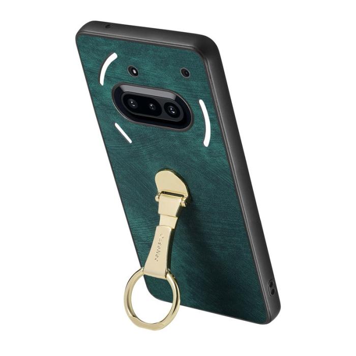 CASENEO - CASENEO D22 Fodral för Nothing Phone (3a) - Äkta läder - Grön