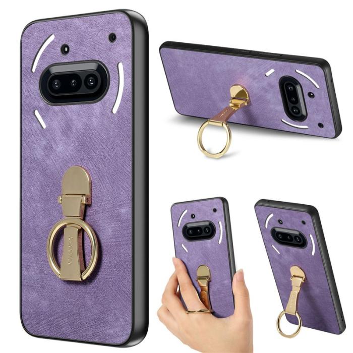 CASENEO - CASENEO D22 Fodral för Nothing Phone (3a) Äkta läder - Lila