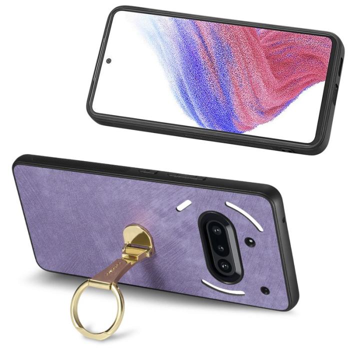 CASENEO - CASENEO D22 Fodral för Nothing Phone (3a) Äkta läder - Lila