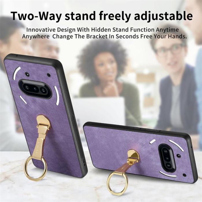 CASENEO - CASENEO D22 Fodral för Nothing Phone (3a) Äkta läder - Lila