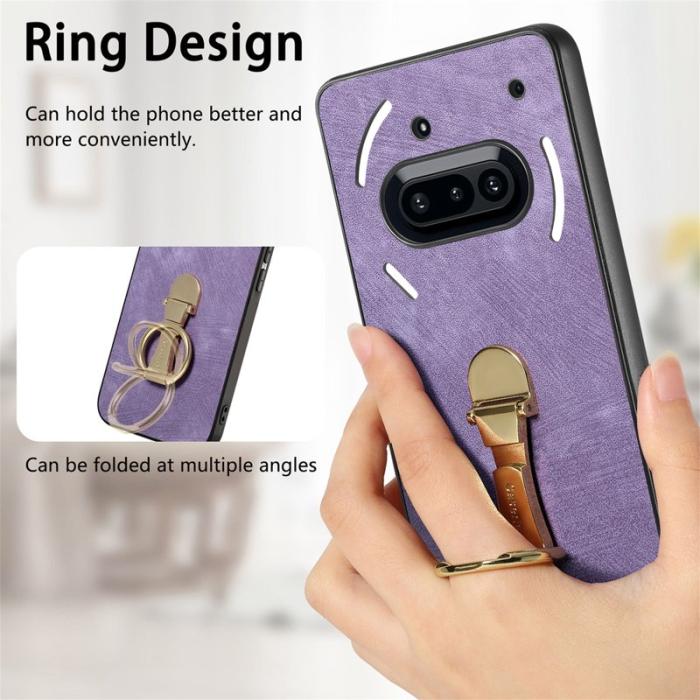 CASENEO - CASENEO D22 Fodral för Nothing Phone (3a) Äkta läder - Lila