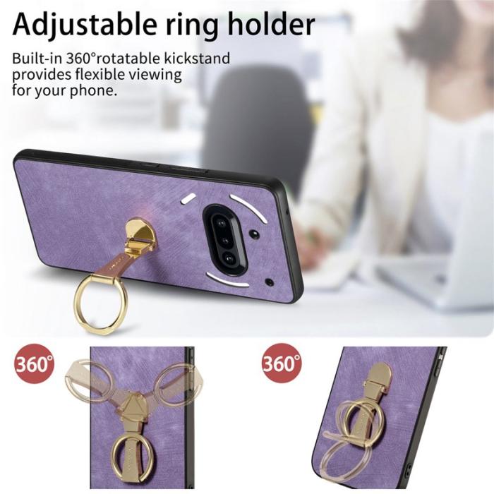 CASENEO - CASENEO D22 Fodral för Nothing Phone (3a) Äkta läder - Lila