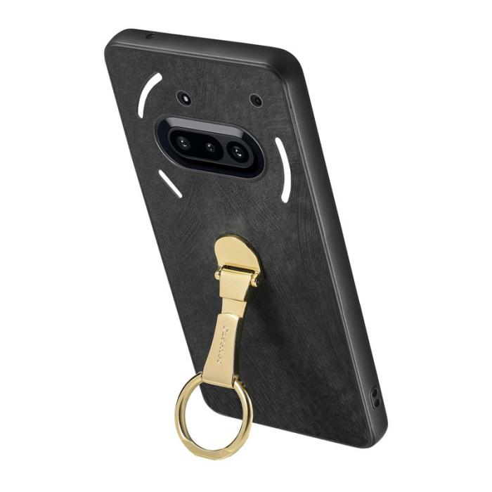 CASENEO - CASENEO D22 Fodral för Nothing Phone (3a) - Äkta läder - Svart