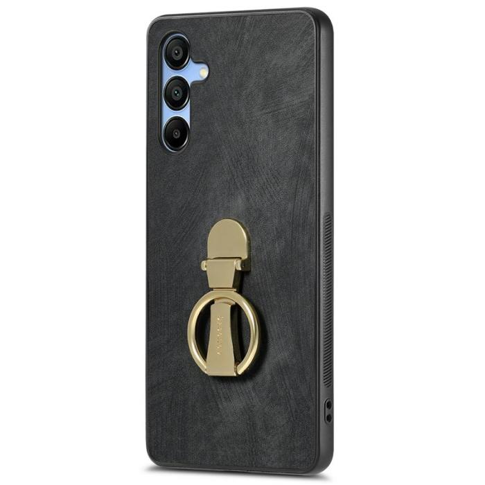 CASENEO - CASENEO D22 Fodral för Samsung Galaxy A16 4G/5G - Äkta läder - Svart