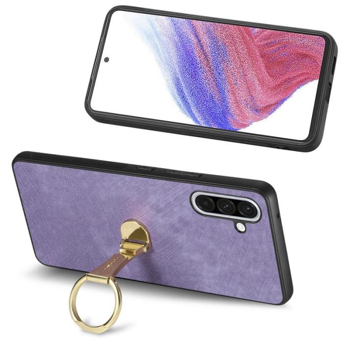 CASENEO - CASENEO D22 Fodral för Samsung Galaxy A36 5G - Äkta läder - Lila