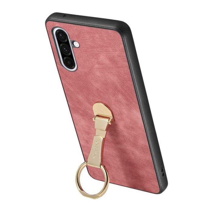 CASENEO - CASENEO D22 Fodral för Samsung Galaxy A36 5G - Äkta läder - Rosa