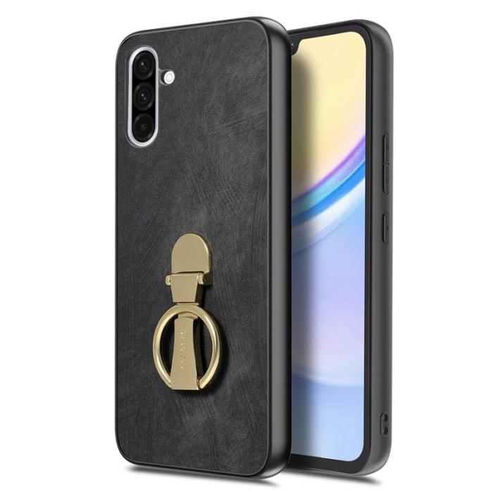 CASENEO - CASENEO D22 Fodral för Samsung Galaxy A36 5G - Äkta läder - Svart