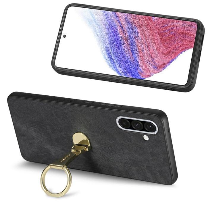 CASENEO - CASENEO D22 Fodral för Samsung Galaxy A36 5G - Äkta läder - Svart