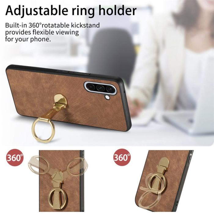 CASENEO - CASENEO D22 Fodral för Samsung Galaxy A56 5G - KonstLäder - Brun